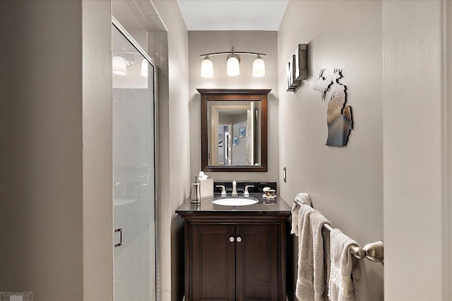 53633 Cherrywood Dr, Shelby Twp, MI 48315 - bathroom featuring vanity and a shower stall