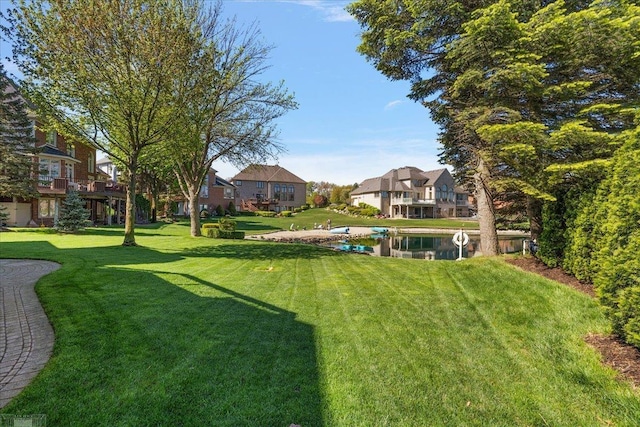 53633 Cherrywood Dr, Shelby Twp, MI 48315 - view of green lawn featuring a residential view