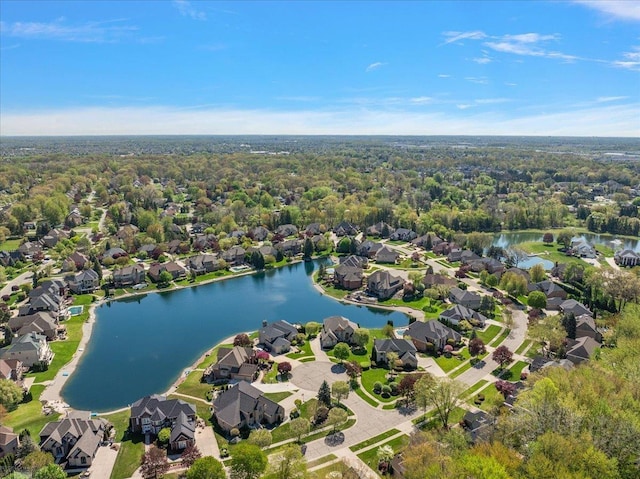 53633 Cherrywood Dr, Shelby Twp, MI 48315 - aerial view of residential area featuring a large body of water