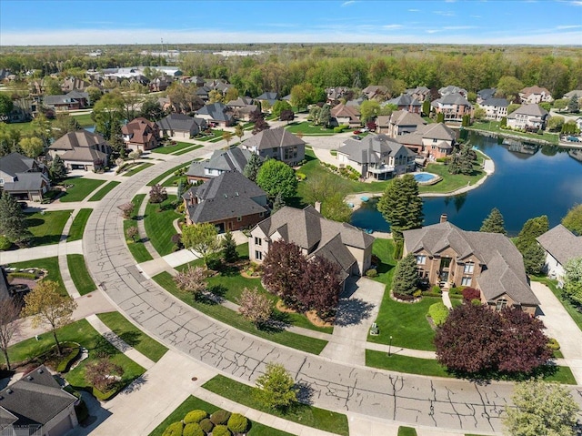 53633 Cherrywood Dr, Shelby Twp, MI 48315 - aerial view of residential area with a nearby body of water