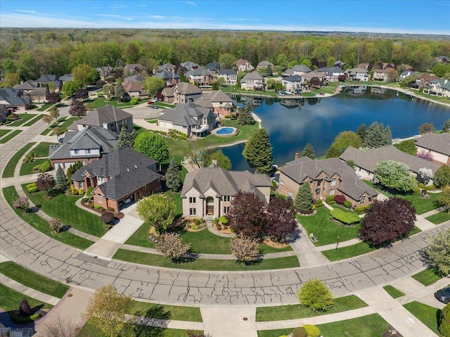 53633 Cherrywood Dr, Shelby Twp, MI 48315 - aerial view of residential area with a large body of water