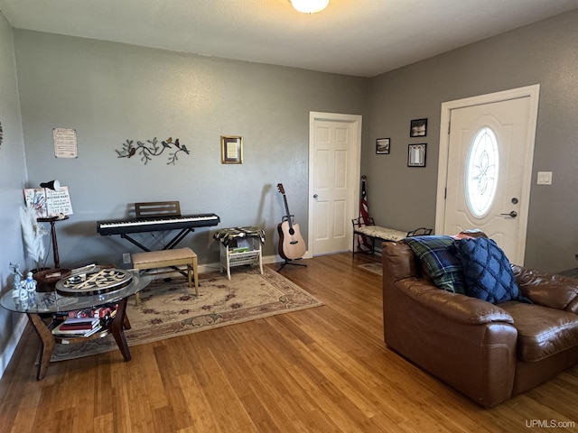 6403 N 1st St, Wells, MI 49894 - living area with wood finished floors