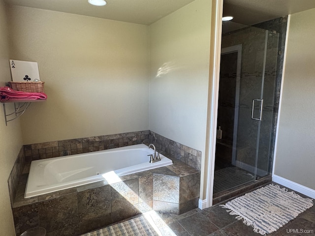 6403 N 1st St, Wells, MI 49894 - full bath with a bath and a stall shower