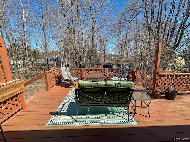 2246 Allen St, Marquette, MI 49855 - view of wooden terrace