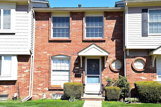 multi unit property with brick siding