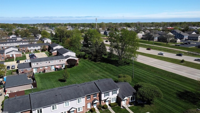 aerial perspective of suburban area
