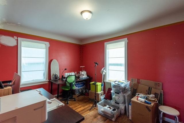410 E Nicol Rd, Sandusky, MI 48471 - office space with plenty of natural light and wood finished floors