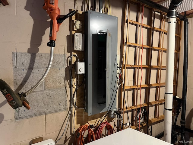 25393 Campsite Dr, Michigamme, MI 49861 - utility room featuring electric panel