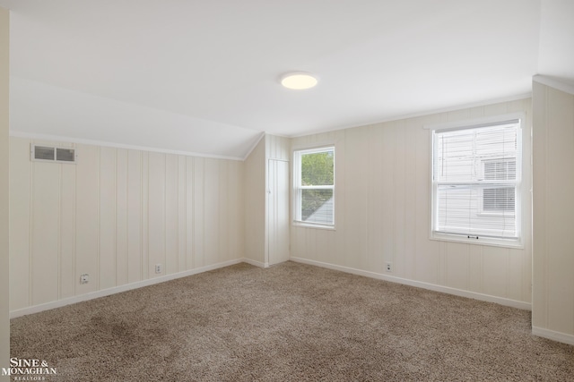 bonus room featuring carpet flooring and baseboards