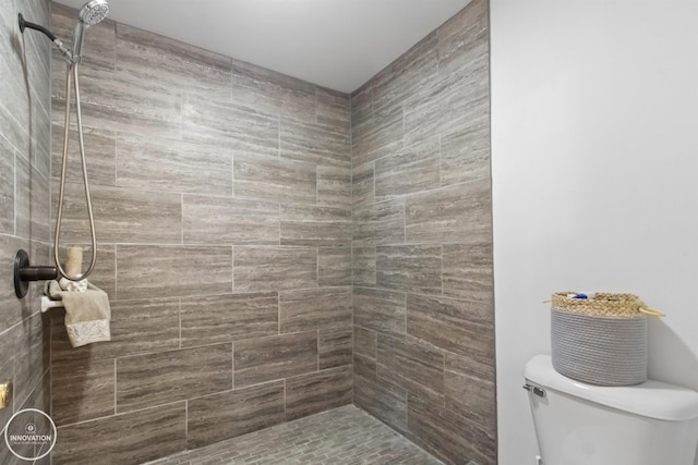 505 N Main St, Yale, MI 48097 - bathroom featuring tiled shower and toilet