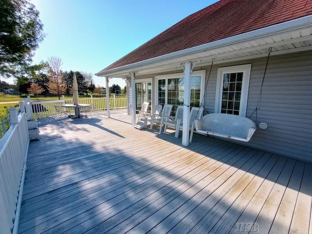 1726 Berkshire Dr, Gladwin, MI 48624 - view of wooden terrace