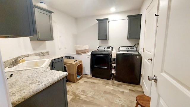 3787 Shepherd Rd, Midland, MI 48880 - washroom with cabinet space and washing machine and clothes dryer