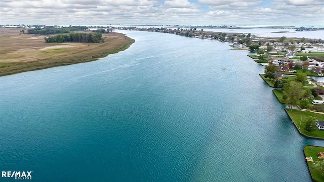 bird's eye view of a large body of water
