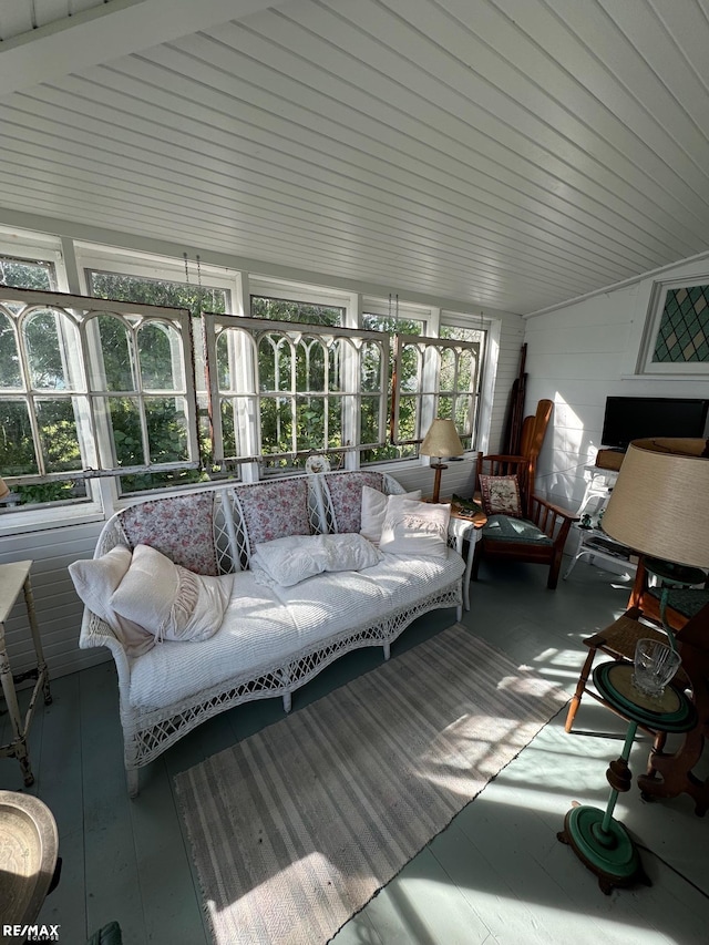 view of sunroom