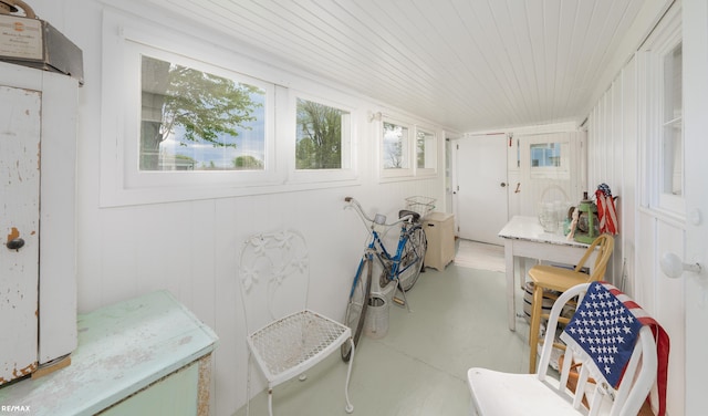 view of sunroom