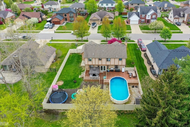 35657 Pierce St, Richmond, MI 48062 - aerial view of residential area with a pool area