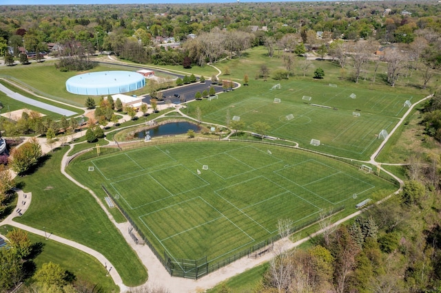 aerial view of property and surrounding area