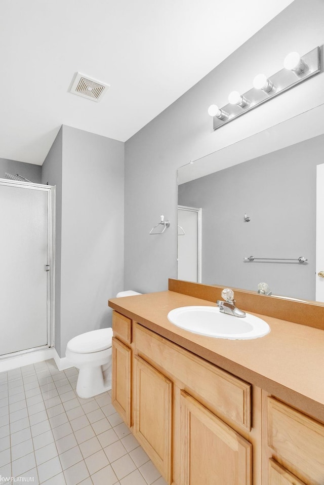 51663 Hale Ln, Chesterfield, MI 48051 - full bath with a shower stall, tile patterned flooring, toilet, and vanity
