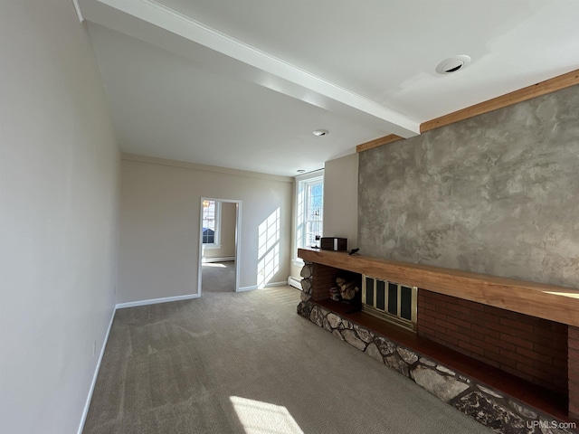 258 W Jasper St, Gwinn, MI 49841 - interior space with baseboards, a baseboard radiator, and ornamental molding