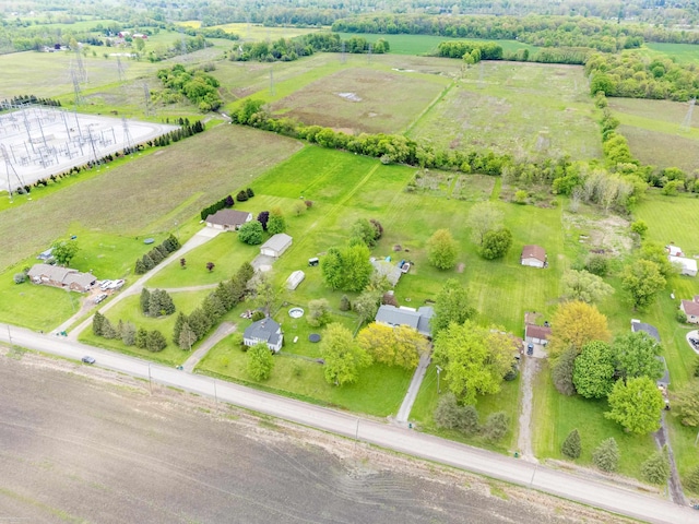 aerial view of sparsely populated area