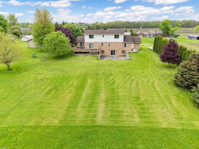 view from above of property