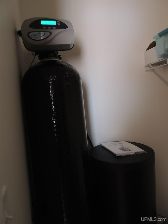8653 Ll Rd, Rapid River, MI 49878 - detailed view of a water softener system