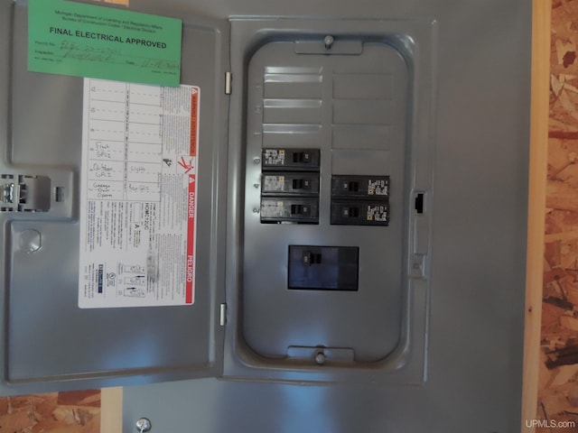 8653 Ll Rd, Rapid River, MI 49878 - utility room with electric panel