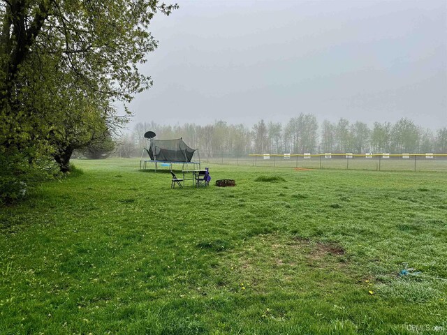 1389 15.5 Rd, Bark River, MI 49807 - view of yard with a trampoline