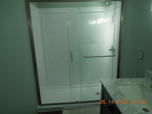 1582 Oakwood St, Gladwin, MI 48624 - bathroom featuring a stall shower and vanity