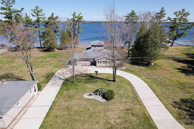 536 N W Gulliver Lake Rd, Gulliver, MI 49840 - aerial view of property and surrounding area featuring a nearby body of water