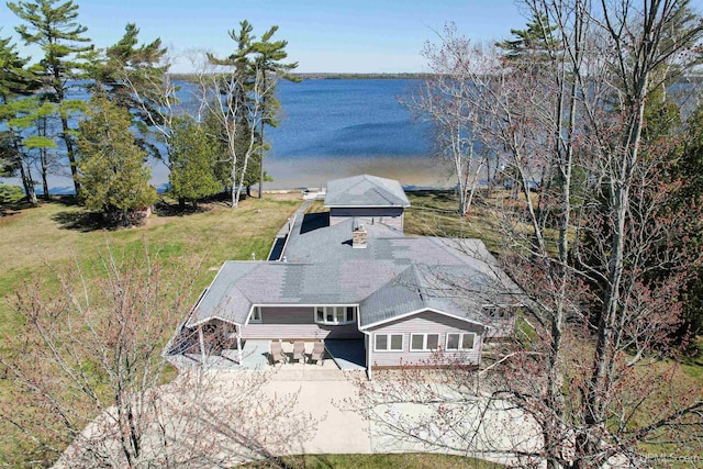 536 N W Gulliver Lake Rd, Gulliver, MI 49840 - aerial view of property and surrounding area featuring a nearby body of water