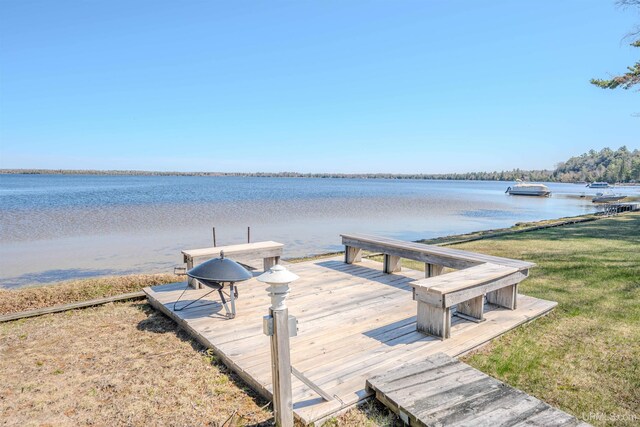 536 N W Gulliver Lake Rd, Gulliver, MI 49840 - dock area with a water view