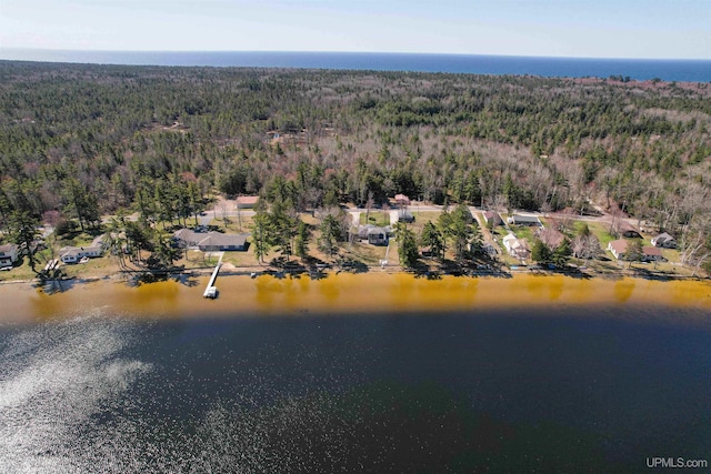 536 N W Gulliver Lake Rd, Gulliver, MI 49840 - aerial view of property's location featuring a forest and a large body of water