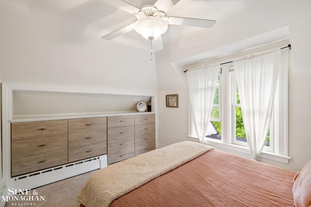 1117 Lakepointe St, Grosse Pointe Park, MI 48230 - bedroom featuring baseboard heating and a ceiling fan