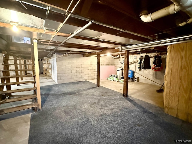 39 Stonegate Hts, Marquette, MI 49855 - unfinished basement featuring stairs