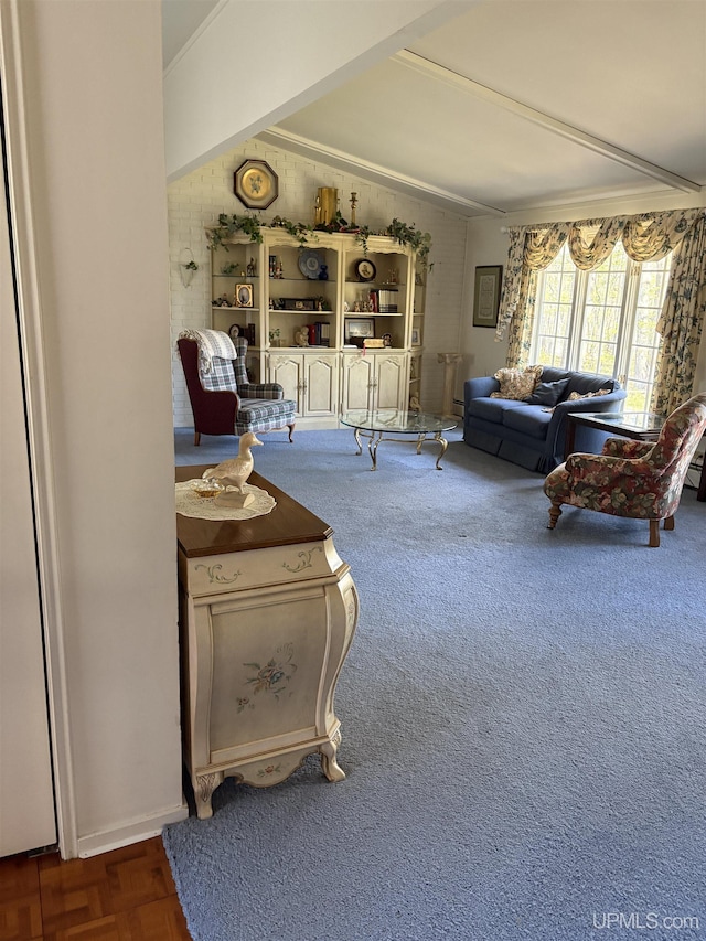 303 Jonathon Carver Rd, Marquette, MI 49855 - living area with crown molding