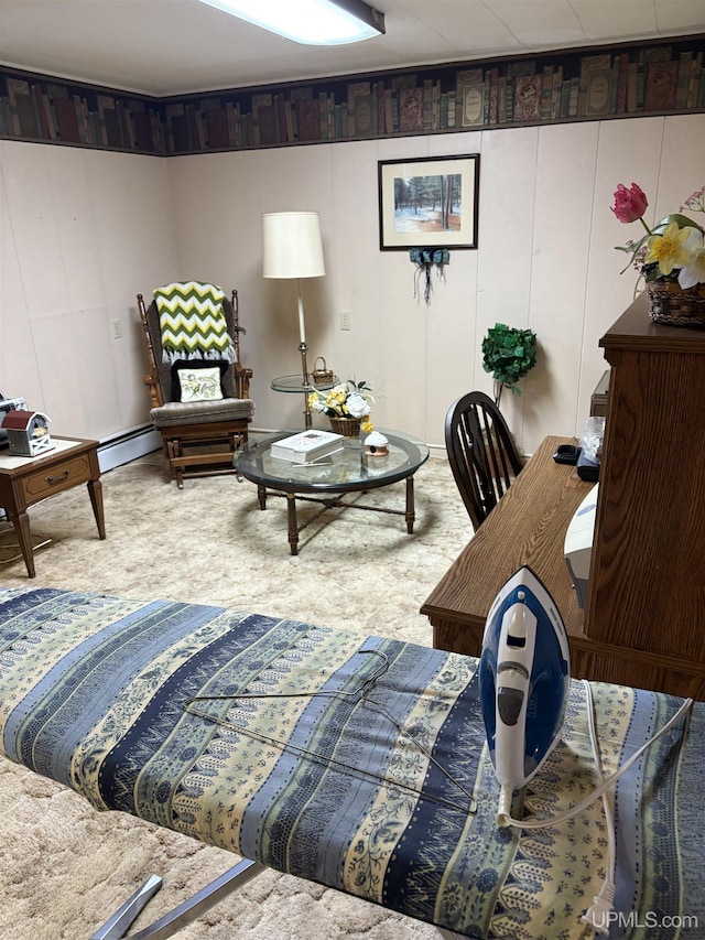 303 Jonathon Carver Rd, Marquette, MI 49855 - living room with carpet flooring