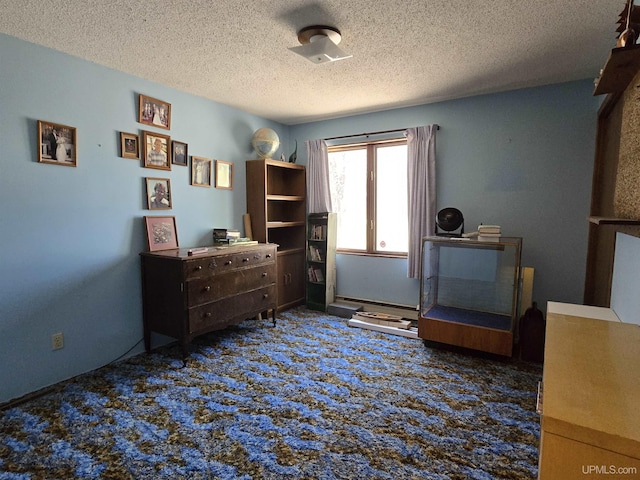 1604 Mildred Ave, Marquette, MI 49855 - carpeted office featuring a textured ceiling