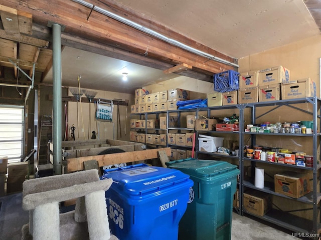 1604 Mildred Ave, Marquette, MI 49855 - storage room featuring a garage
