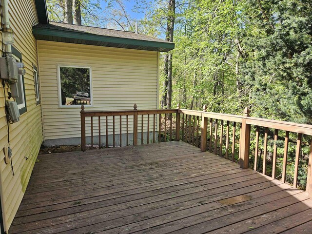 5440 Custer Dr, Harrison, MI 48625 - view of wooden terrace