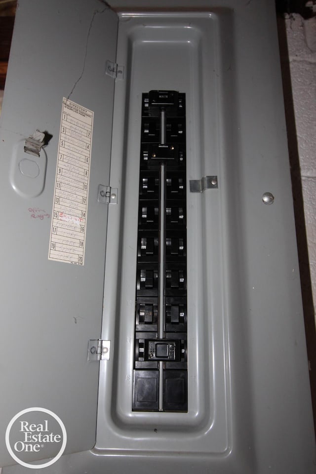 utility room featuring electric panel