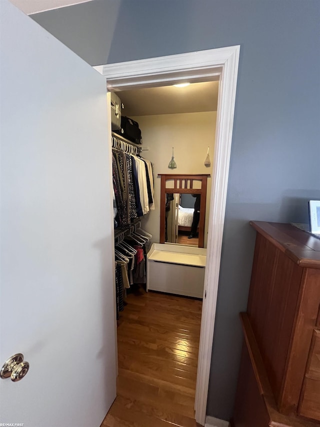 34485 Garfield Rd Apt # 1, Fraser, MI 48026 - spacious closet featuring wood finished floors