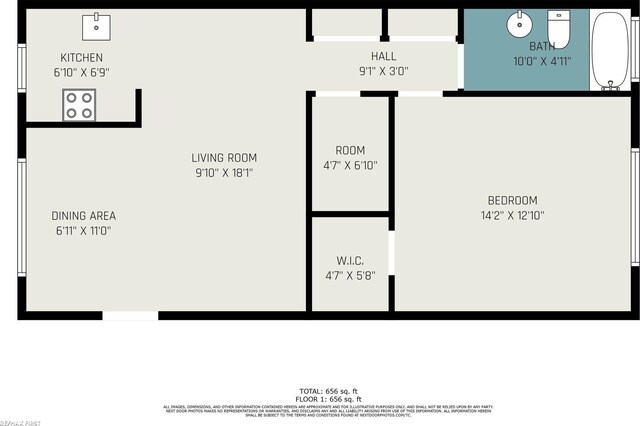 34485 Garfield Rd Apt # 1, Fraser, MI 48026 - home floor plan