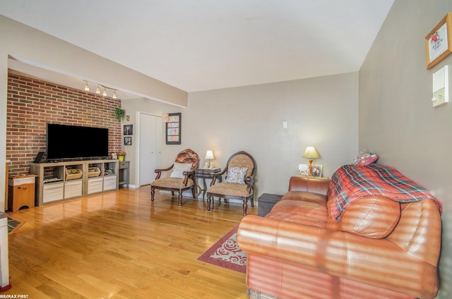 34485 Garfield Rd Apt # 1, Fraser, MI 48026 - living room featuring light wood-style floors and track lighting