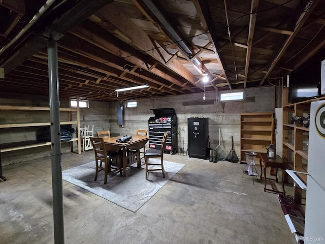 1400 W B St, Iron Mountain, MI 49801 - view of basement