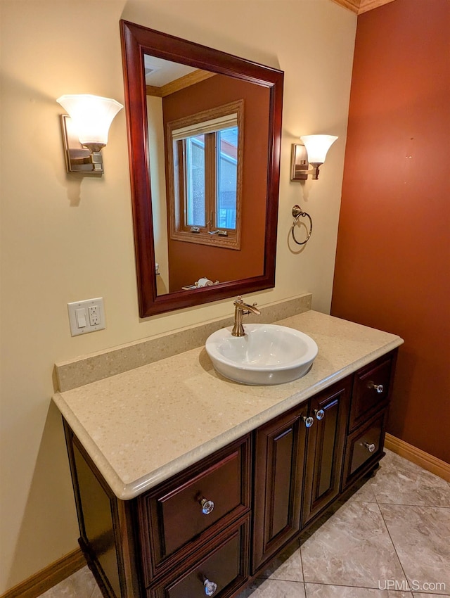 1002 Allouez Rd, Marquette, MI 49855 - bathroom featuring vanity and baseboards