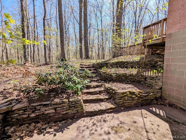 1002 Allouez Rd, Marquette, MI 49855 - view of yard featuring a wooden deck