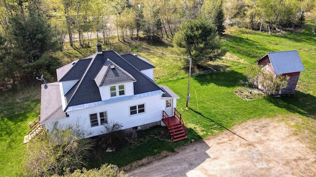 18020 Lake Rd, Pelkie, MI 49958 - aerial view of property and surrounding area with a forest