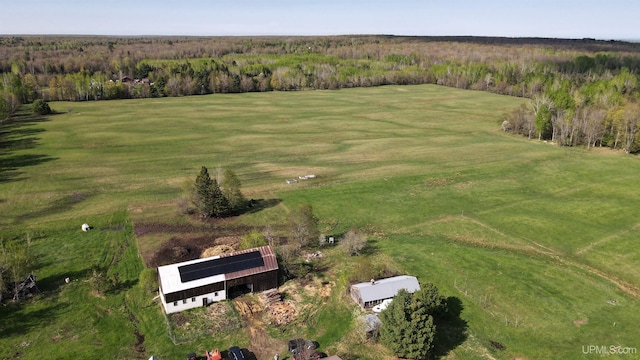 18020 Lake Rd, Pelkie, MI 49958 - aerial view of property's location with a forest and rural landscape