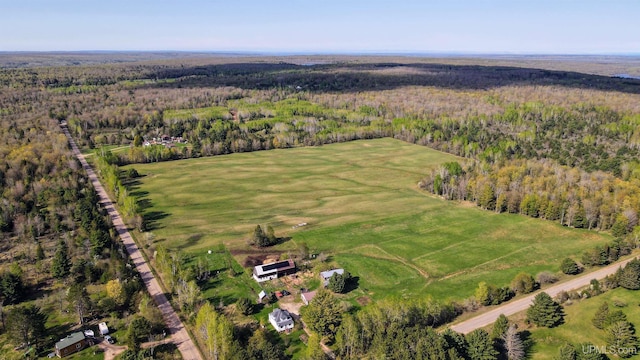 18020 Lake Rd, Pelkie, MI 49958 - view of property location featuring a heavily wooded area and rural landscape